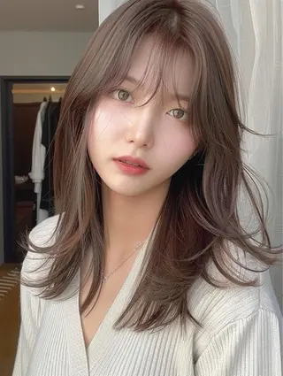 ロング カラー NOOS omotesando所属・あなたのお悩み改善" You"💚❤️💛のヘアスタイル