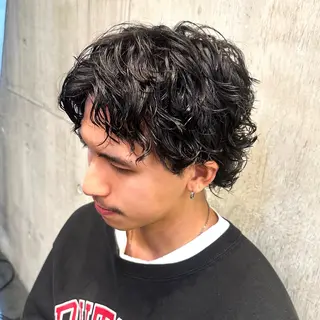 ショート パーマ メンズ ツイスパ/メンズ パーマ/歩夢のヘアスタイル
