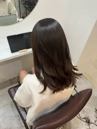 セミロング カラー 【髪質改善　艶髪】 布川　莉穂のヘアスタイル