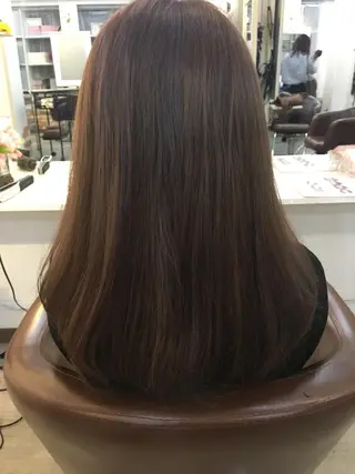 セミロング カラー yoshi (菅沼義晴)のヘアスタイル