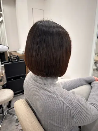 ショート ボブ、レイヤー、 ハイトーン、古淵のヘアスタイル