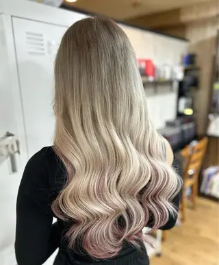 ロング カラー エクステ×ハイトーン 🌈KEISUKEのヘアスタイル