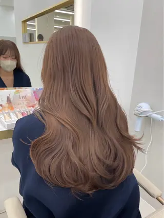 ロング カラー 韓国風レイヤー/ 島原　由璃のヘアスタイル