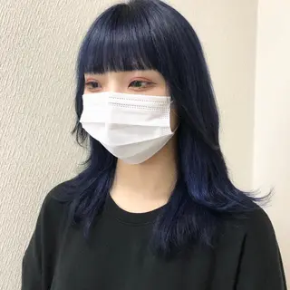 セミロング カラー a rikaのヘアスタイル