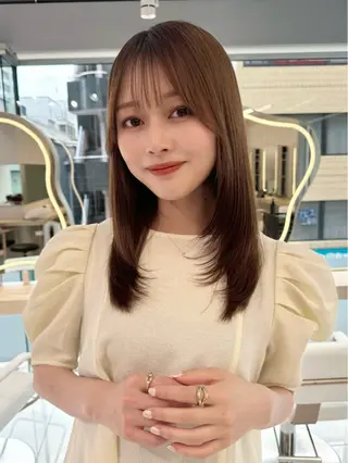 ミディアム 顔周り🇰🇷韓国 レイヤー/いづみ💞のヘアスタイル