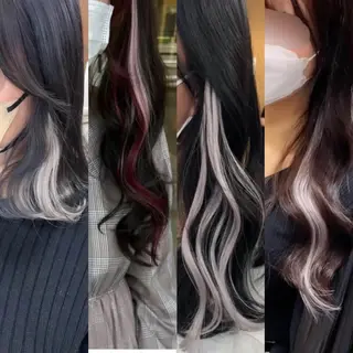 ロング カラー 小池 風賀のヘアスタイル