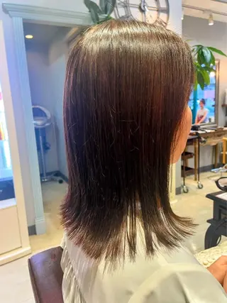 セミロング カラー 川口歩登 【blanc】春日のヘアスタイル