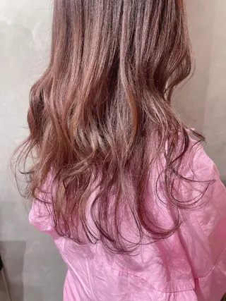 ロング カラー 梅田美容室 山崎海波のヘアスタイル
