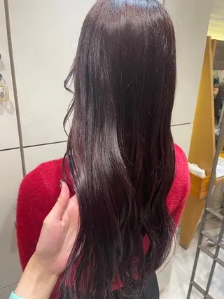 ロング カラー 山本 花歩のヘアスタイル