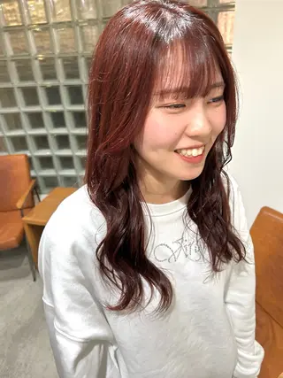 ロング カラー ボブレイヤー/ ブリーチ/miyuuのヘアスタイル