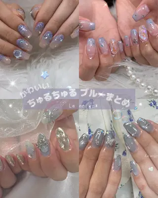 La neige* yuki 🥯🍑のネイルデザイン