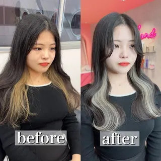 ロング カラー 韓国ヘア/艶カラー /田中悠佑のヘアスタイル