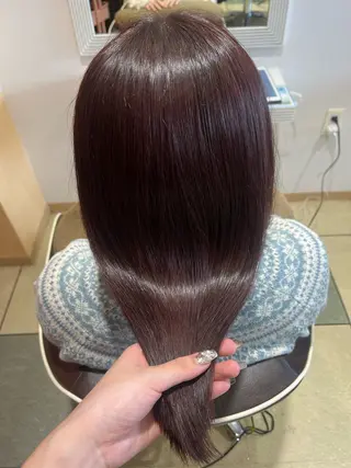 セミロング カラー ベージュカラー⌇﻿ くびれヘア.𐙚心音のヘアスタイル