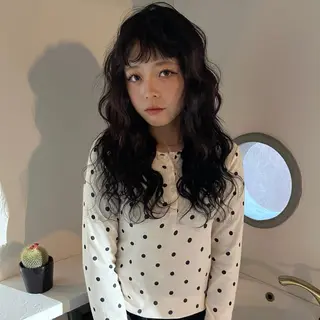 ロング カラー ORGN.所属・りね🪐グランジ /y2k/平成ギャルのヘアスタイル