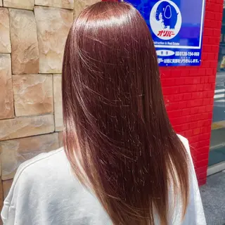 ロング カラー ブリーチ/ヘアセット 【𝙍𝙞𝙣𝙤】のヘアスタイル