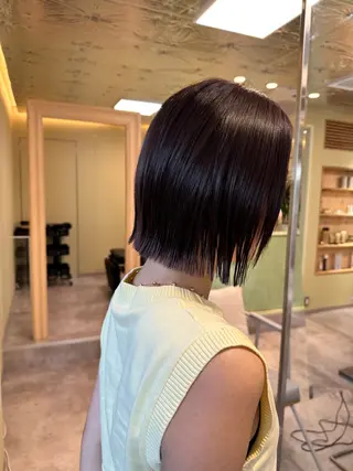 ショート ボブ/ぱつっとボブ/ 谷口 海星のヘアスタイル