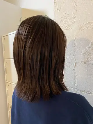 ミディアム 前野 祥太のヘアスタイル