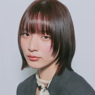 ショート カラー nui所属・清水優/レイヤー/ ボブ/髪質改善のヘアスタイル