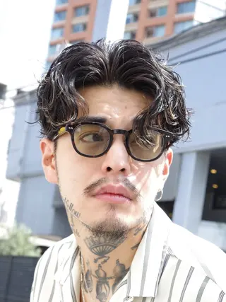 ショート カラー パーマ メンズ Men's salon fifth 渋谷【メンズサロン フィフス】所属・fifth/堀 佳樹のヘアスタイル