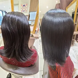 ミディアム Ash 店長　山下達也のヘアスタイル