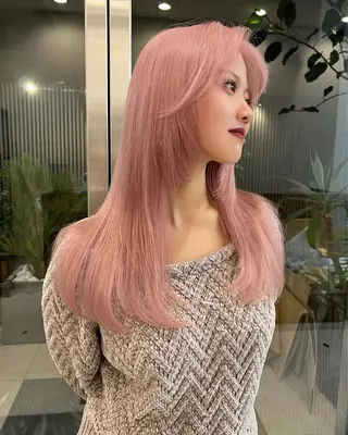 ロング カラー belle 表参道 terrace所属・抜きっぱなしブロンド /ハイトーン/カナタのヘアスタイル