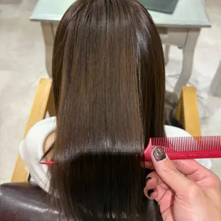 セミロング カラー パーマ 髪質改善/ レイヤーカット金井翔のヘアスタイル