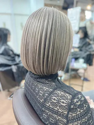 ショート ショート/ボブ ハイトーン❤️原航平のヘアスタイル