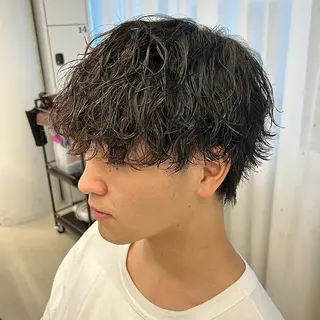 パーマ メンズ CYAN by acoron .池袋所属・メンズパーマ職人 ユキハシのヘアスタイル