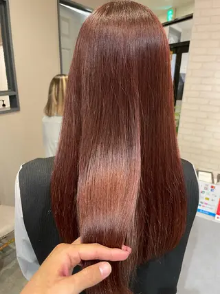 ロング カラー 西村 れいのヘアスタイル