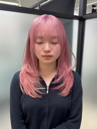 ミディアム レイヤーカット/韓国 艶カラー🪄REN.のヘアスタイル