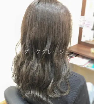 ロング カラー MOLLA 浅香山店所属・谷口ゆめ/縮毛矯正/ カット/美眉ワックスのヘアスタイル