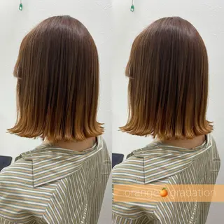 セミロング カラー マツエク・マツパ 透明感カラー💖 Stylist佐藤澪のヘアスタイル