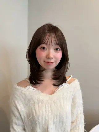 ミディアム sora/レイヤー/ 似合わせカット🎀のヘアスタイル