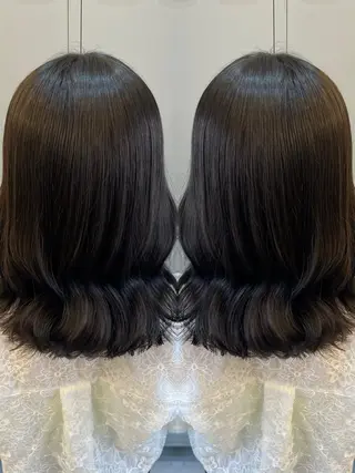 セミロング カラー ブリーチなしWカラー /レイヤー🫧ナシコのヘアスタイル