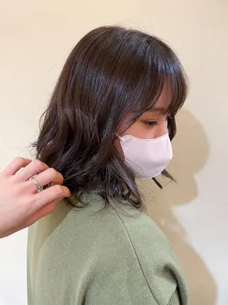 ミディアム カラー 高橋 涼香のヘアスタイル