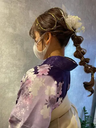 ロング ヘアアレンジ arrow🖤 もえみのヘアスタイル