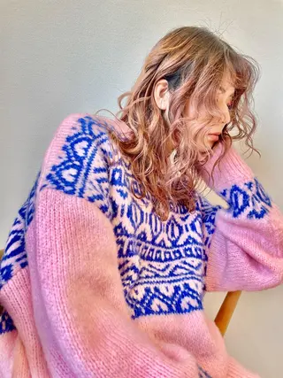 カラー パーマ ショートヘアカラー 山本のヘアスタイル