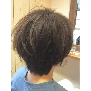 ショート カラー 透明感/ 美髪矯正/田中恭のヘアスタイル