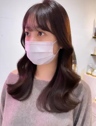 ロング カラー タンバルモリ/ タッセルボブ/神山のヘアスタイル