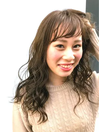 ロング カラー diarスタイリスト 山田のヘアスタイル