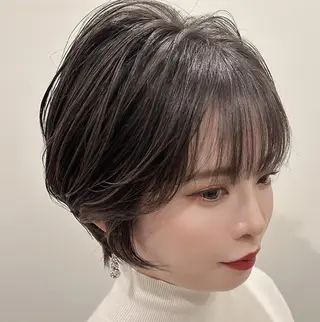 ショート Halo/長居美容室 ショート/ROKIのヘアスタイル