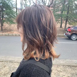 ミディアム YOKE/桃山台/ 山亀亜曇のヘアスタイル