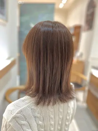 ミディアム 千葉 悠のヘアスタイル