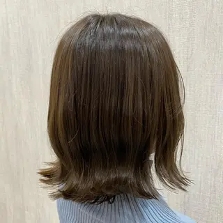 ミディアム カラー 🫧透け感⋆艶髪💎 山口アヤカのヘアスタイル