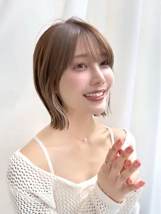 ミディアム カラー パーマ ヘアアレンジ レイヤーカット/ボブ /縮毛矯正✨大輝のヘアスタイル