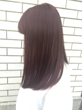 ミディアム カラー ✂️小顔カット✂️ 山本有紀のヘアスタイル