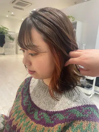 ミディアム カラー 薬院浄水通/ショート /ボブ/rukaのヘアスタイル