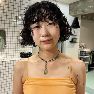ショート パーマ 丹所属・チヒロ/ ショートヘア/パーマのヘアスタイル