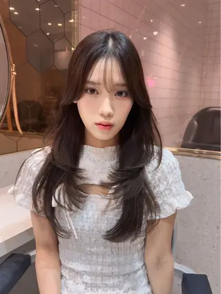 ロング カラー Hello by Sea所属・髪質改善/縮毛矯正 /レイヤー/宮崎直弥のヘアスタイル