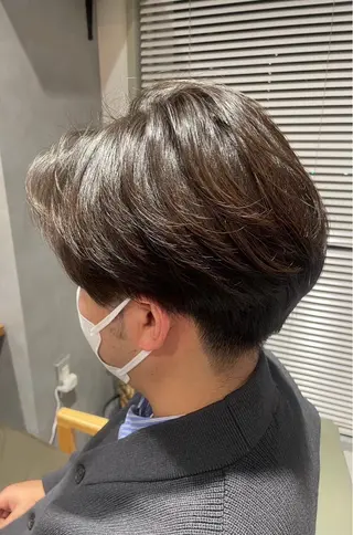 カラー メンズ 🎀ボブカット🤍 💙韓国風パーマみくのヘアスタイル